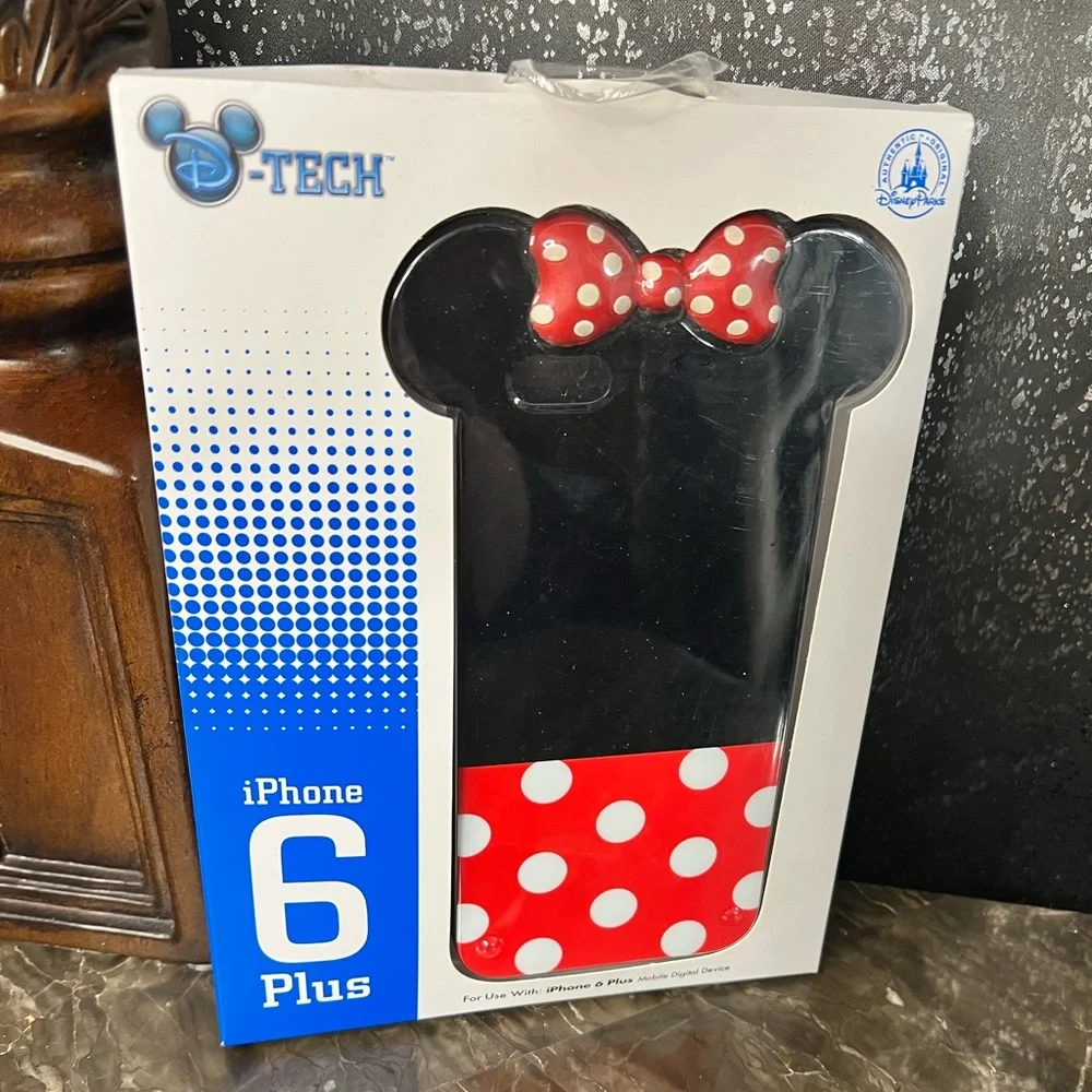 Disney D-Tech iPhone 6 Plus Case - Minnie Mouse - Black and Red with Polka Dots